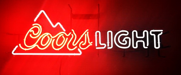 Coors Light Mountain Neon Sign